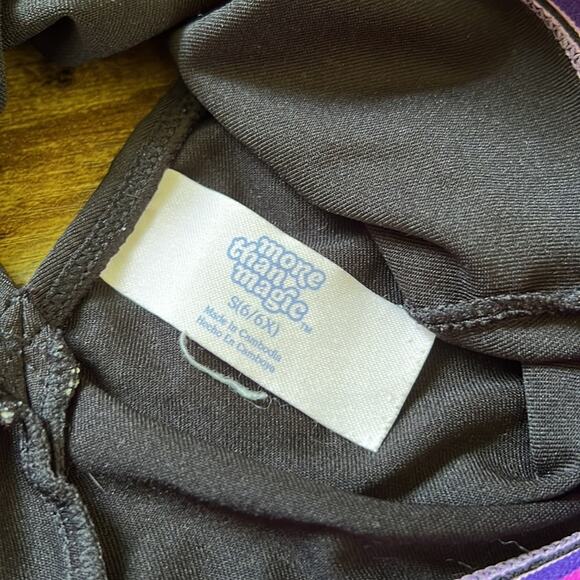 5 for $20 More Than Magic Silver Stars Black Gymnastics/Dance Crop Top - Picture 6 of 7